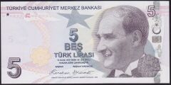 9.Emisyon 7.Tertip 5 Lira G015 376555 Çil