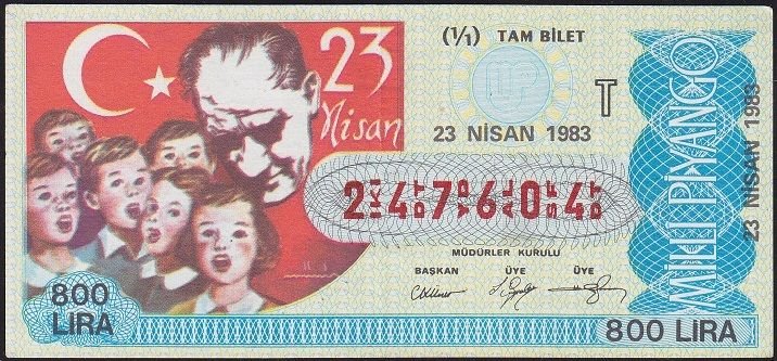 1983 23 Nisan Tam Bilet - T Serisi