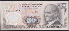 6.Emisyon 1.Tertip 50 Lira C21 002384 Çilaltı Çil