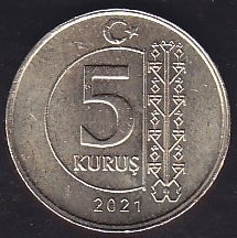 2021 Yılı 5 Kuruş