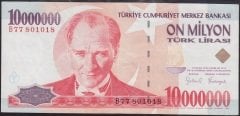 7.EMİSYON 10 000 000 LİRA B77 801018 ÇÇT +