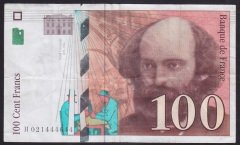 Fransa 100 Frank 1997 Çok Temiz