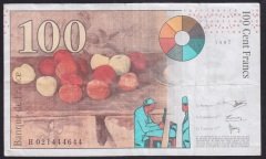 Fransa 100 Frank 1997 Çok Temiz