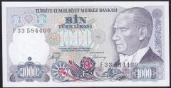 7.Emisyon 2.Tertip 1000 Lira F33 584400 Çil