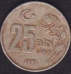 1997 Yılı 25.000 Lira