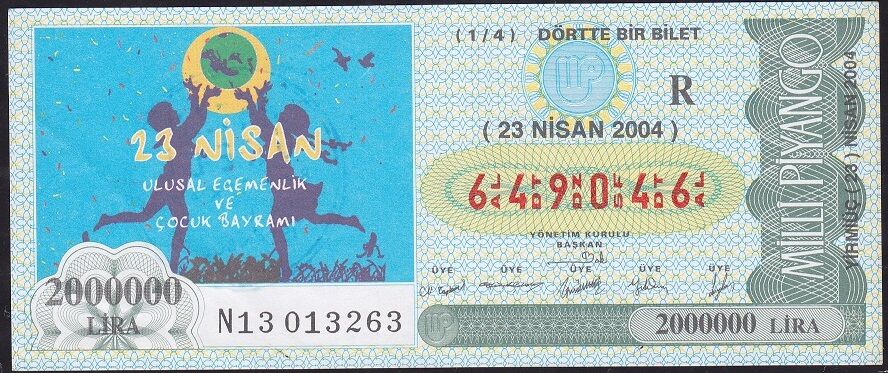 2004 23 Nisan Çeyrek Bilet - R Serisi