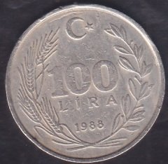 1988 Yılı 100 Lira