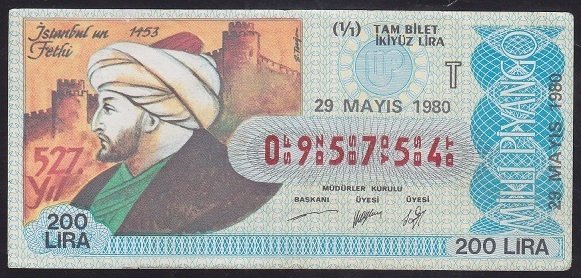 1980 29 MAYIS TAM BİLET