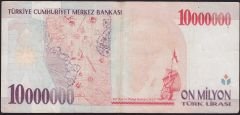 7.Emisyon 10 000 000 Lira A42 302356 Çok Temiz