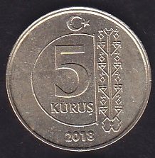 2018 Yılı 5 Kuruş