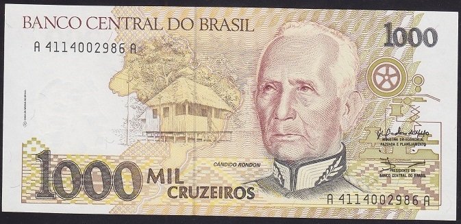 BREZİLYA 1000 CRUZEİROS 1990 ÇİL