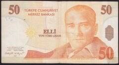 8.Emisyon 50 YTL A79 053788 Haliyle