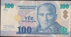 8.Emisyon 100 YTL A08 353404 Çok Temiz