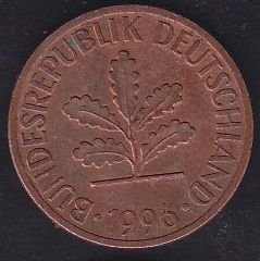 Almanya 2 Pfennig 1996 G