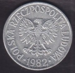 POLONYA 50 GROSZY 1982 TEMİZ