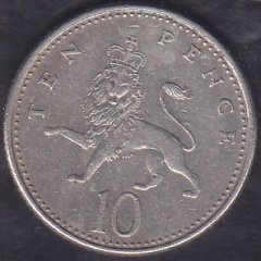 İngiltere 10 Pence 1992