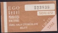 EGO Toplu Taşıma Bileti