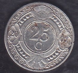 Hollanda Antilleri 25 Cent 2007 parada eğrilme var Haliyle