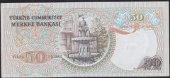 6.EMİSYON 1.TERTİP 50 LİRA C43 154625 ÇİLALTI ÇİL