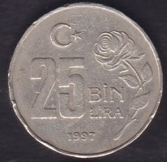 1997 Yılı 25.000 Lira