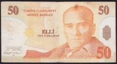 8.Emisyon 50 YTL A80 003969 Çok Temiz