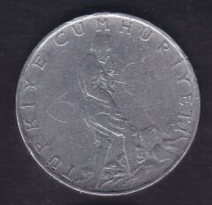 1960 Yılı 2.5 Lira Ters