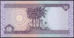 Irak 50 Dinar 2003 Çilaltı Çil Pick 90