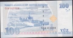 8.Emisyon 100 YTL C14 315554 Ççt Çilaltı