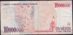 7.Emisyon 10 000 000 Lira A40 728273 Çok Temiz