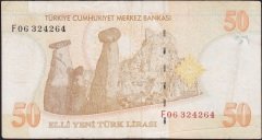 8.Emisyon 50 YTL F06 324264 Çok Temiz