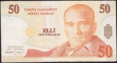 8.Emisyon 50 YTL F06 324264 Çok Temiz