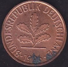 Almanya 2 Pfennig 1996 J