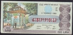 1983 9 TEMMUZ ÇEYREK BİLET K SERİSİ