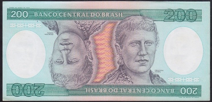 BREZİLYA 200 CRUZEİROS 1981 ÇİLALTI ÇİL P199b