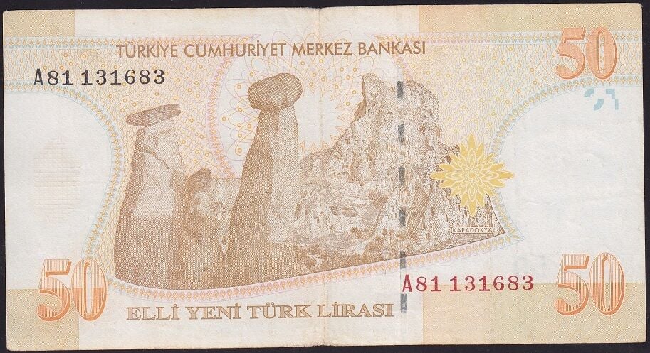 8.Emisyon 50 YTL A81 131683 Çok Temiz