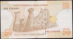 8.Emisyon 50 YTL A81 131683 Çok Temiz