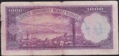 5.Emisyon 1.Tertip 1000 Lira C4 09862 Temiz