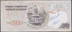 6.EMİSYON 1.TERTİP 50 LİRA I01 218295 ÇOK TEMİZ değerli eski paralar