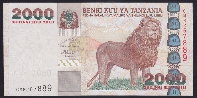 Tanzanya 2000 Siling 2003 ÇİL Pick 37a