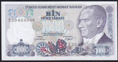 7.Emisyon 1.Tertip 1000 Lira E20 610508 Çilaltı Çil