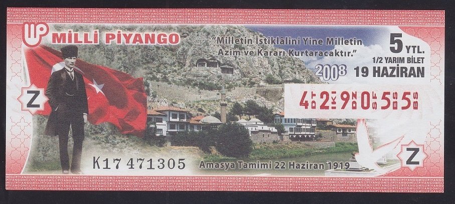 2008 19 HAZİRAN YARIM BİLET