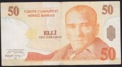 8.Emisyon 50 YTL A83 397136 Temiz