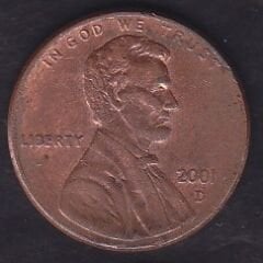 Amerika 1 Cent 2001 D