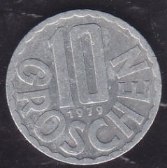 Avusturya 10 Groschen 1979