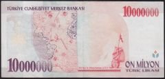 7.Emisyon 10 000 000 Lira A37 252271 Çok Çok Temiz