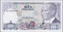 7.Emisyon 2.Tertip 1000 Lira F31 669806 Çilaltı