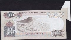 6.Emisyon 2.Tertip 100 Lira H87 628321 Ççt Çilaltı - ERÖR Hatalı Para
