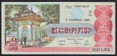 1983 9 TEMMUZ YARIM BİLET Z SERİSİ