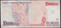7.EMİSYON 10 000 000 LİRA E46 284693 ÇOK TEMİZ eski kağıt para fiyatları