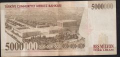 7.Emisyon 5 000 000 Lira G46 349783 Çok Temiz